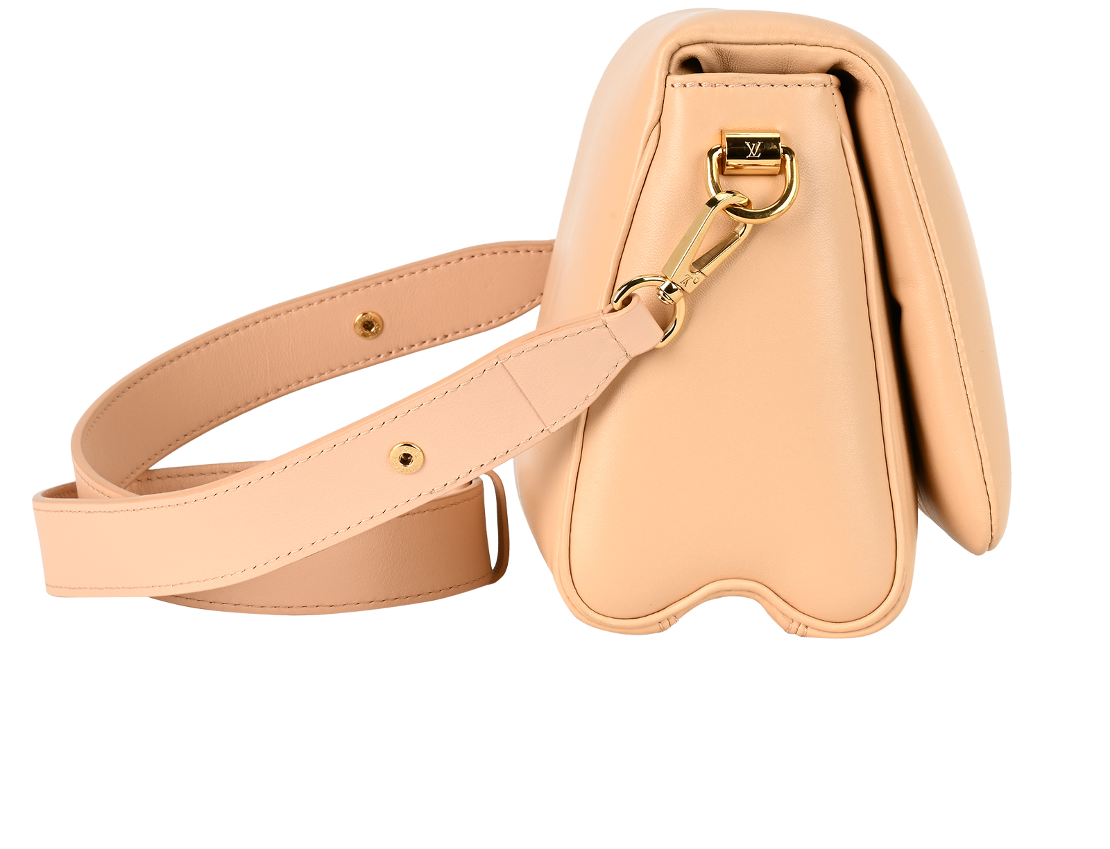 Soft Twist MM, &pound;1,900, Handbags, Beige, Leather, Side view